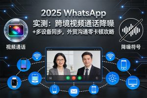 2025 WhatsApp 实测：跨境视频通话降噪 + 多设备同步，外贸沟通零卡顿攻略