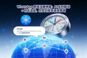 WhatsApp 跨境沟通神器：AI 实时翻译 + 时区适配，外贸对接零语言障碍