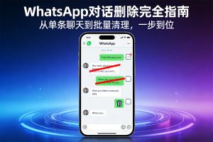 WhatsApp 对话删除完全指南：从单条聊天到批量清理，一步到位